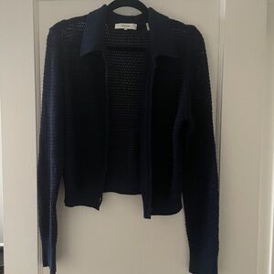 Frame Denim Navy Cardigan